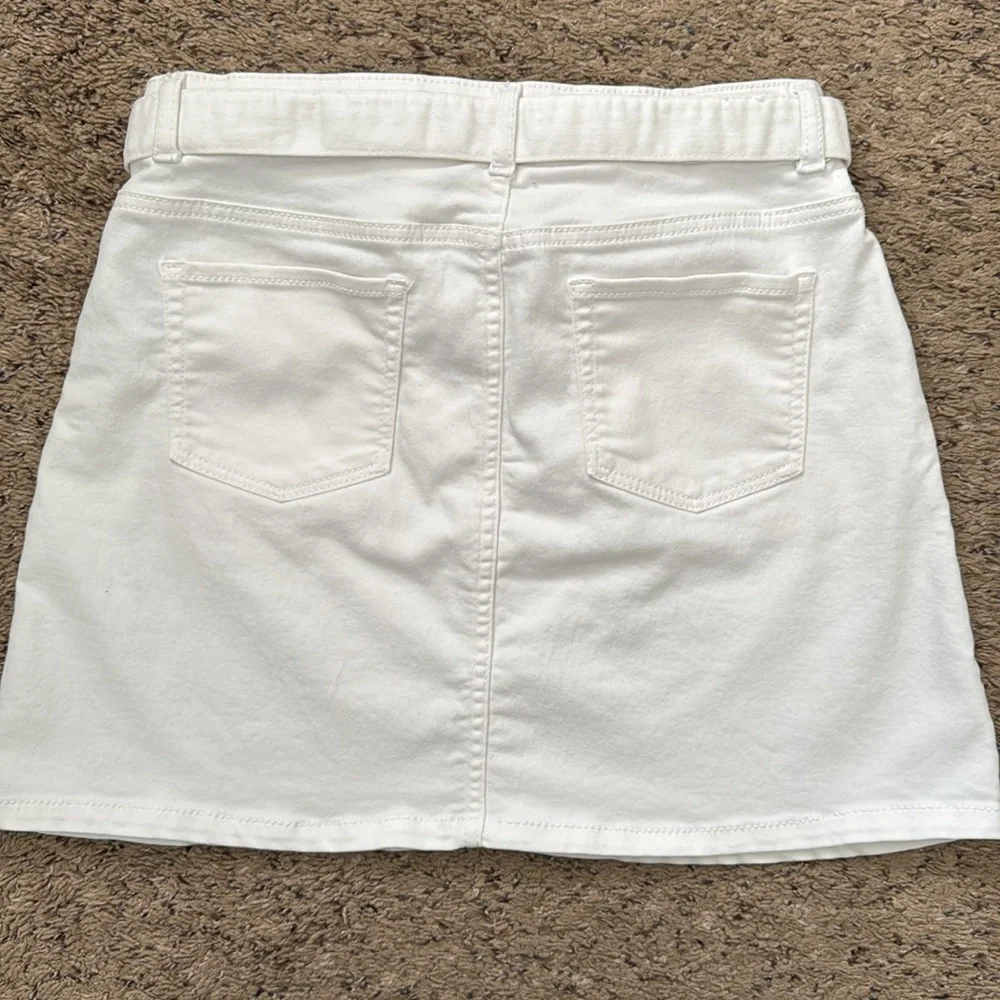 Wonder Nation Girl Junior White Stretchy Mini Skirt Size XXL (18)